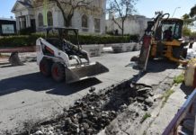 Trabajos en calle Rodriguez