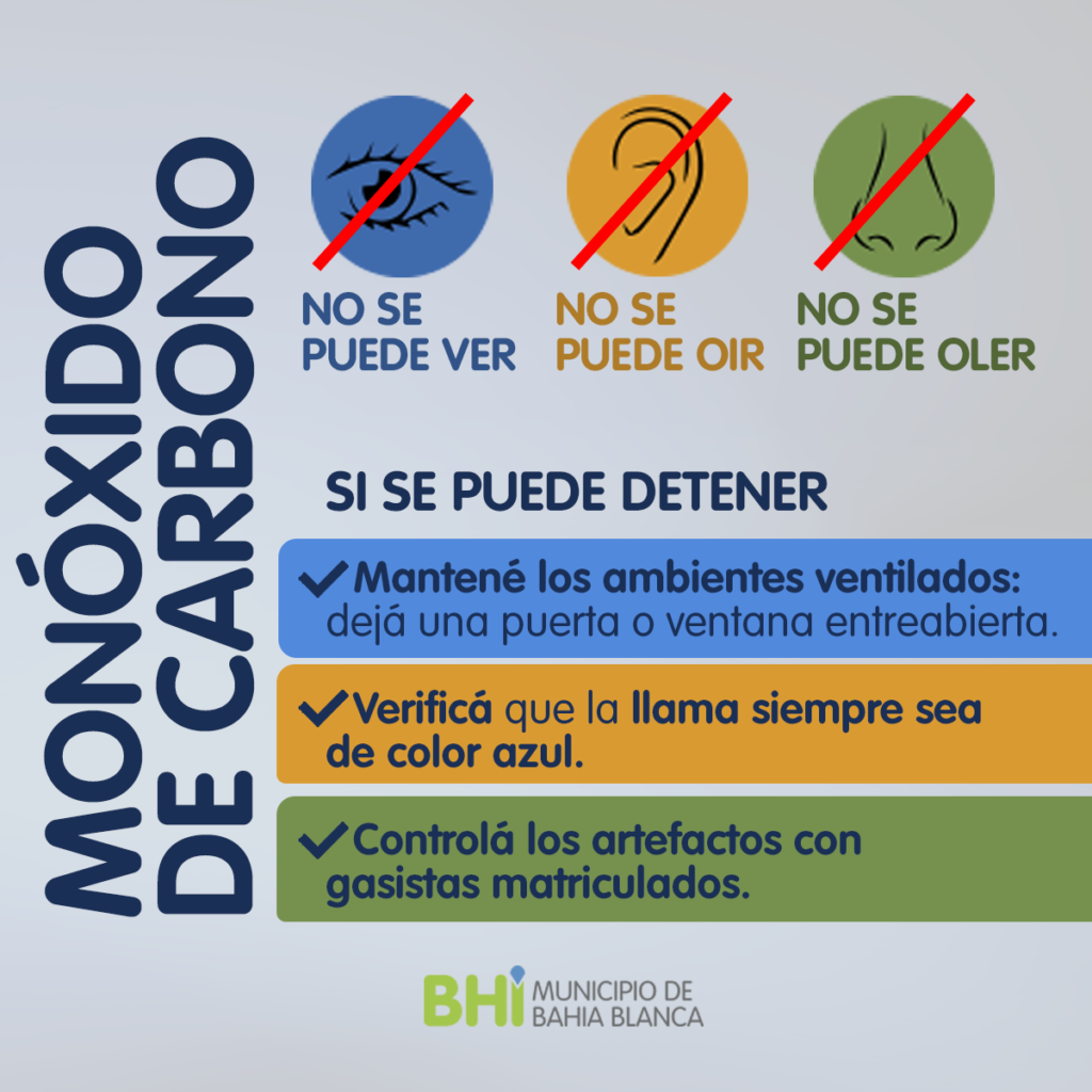 Sugerencias para prevenir accidentes por monóxido