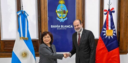 Susbielles agradeció la ayuda humanitaria de Taiwán a Bahía Blanca