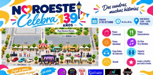 “Noroeste Celebra”- Festejos por el 139º aniversario del histórico barrio de la ciudad