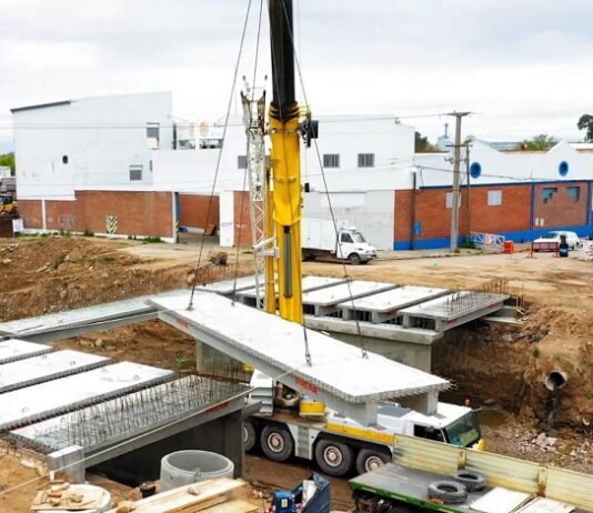 Avanza la construcción del nuevo puente de calle Don Bosco